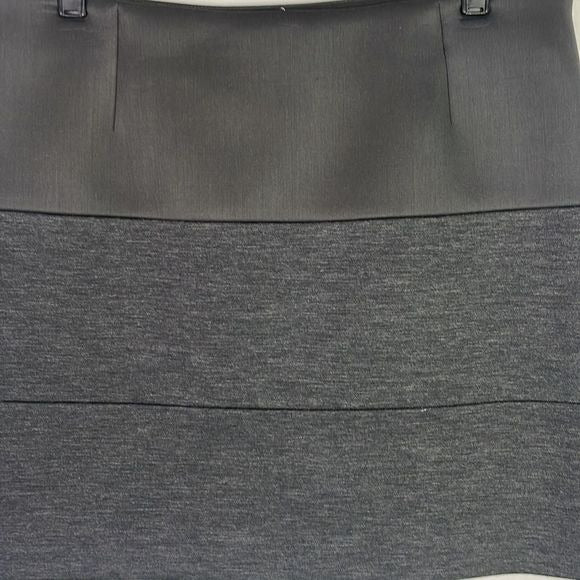 Brunello Cucinelli Grey Striped Mini Skirt