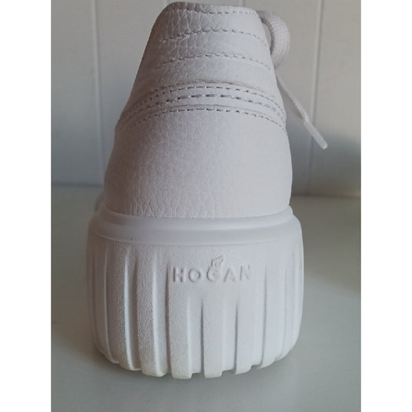HOGAN White H Stripe Sneakers.