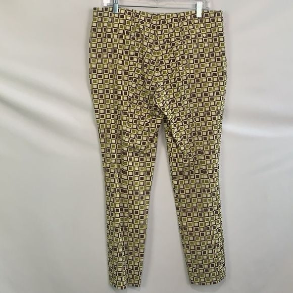 Prada Olive Geo Print Slacks