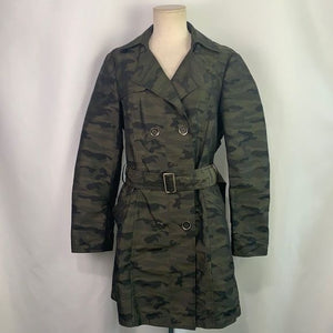 Worth Camo Nylon 3/4 Trench Belt Jacket