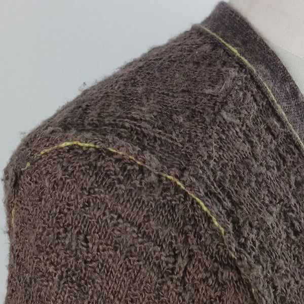 Free People Long Brown W Pockets Women's Cardigan