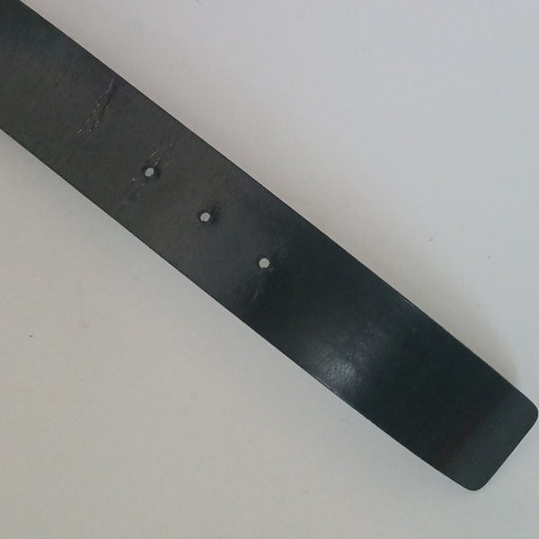 Gucci Black Interlocking Leather Belt with Silver GG Buckle.