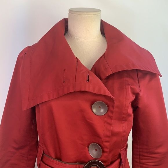 Soia & Kyo Red Trench Coat