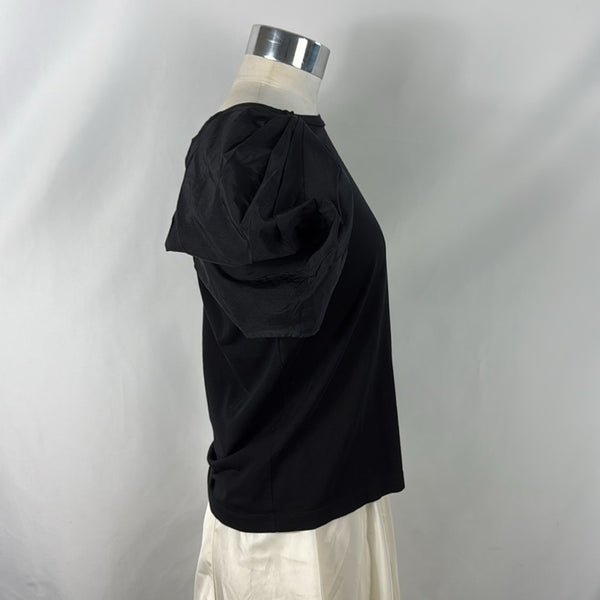 Stella McCartney Black With One Pleated Shoulder Top