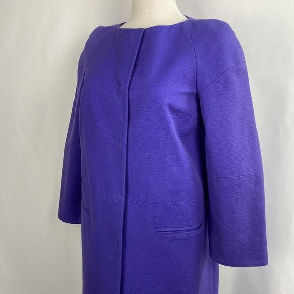 Emilio Pucci Purple Silk Cotton Blend Spring Jacket