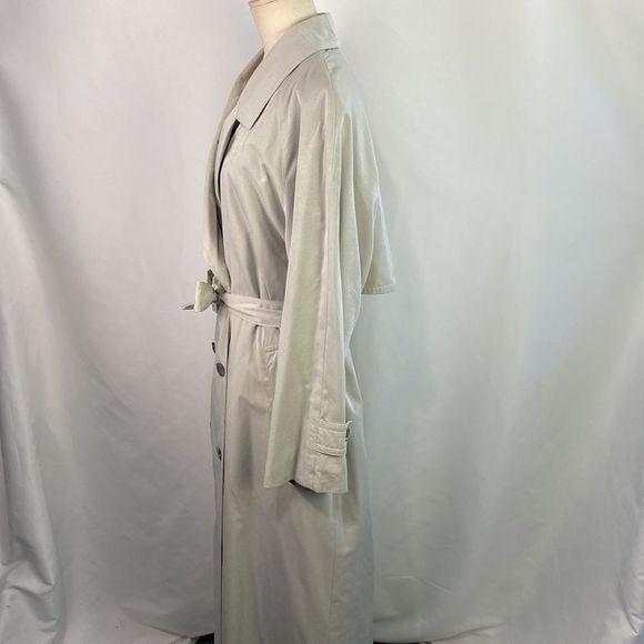 Burberry Tan Wool Lined Trench Jacket