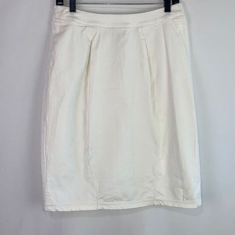 Dolce And Gabbana White Denim Skirt