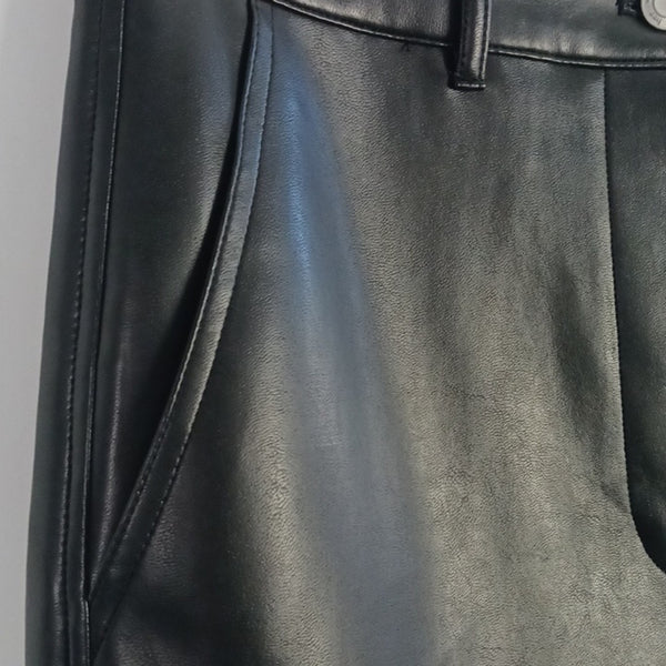 Wilfred Black Cargo Faux Leather Pants