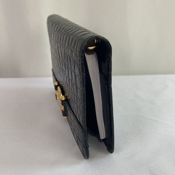 Gianni Versace Vintage Crocodile Date Book Miscellaneous