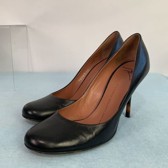 Giuseppe Zanotti Design black pumps with tortoise heels