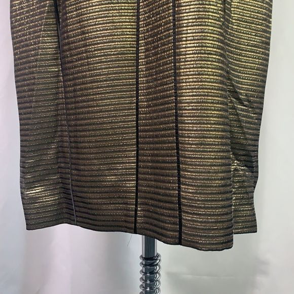Elie Tahari Gold w/ Black Piping NWT Dress