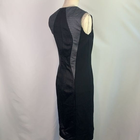 Hugo Boss NWT black grey sheath dress