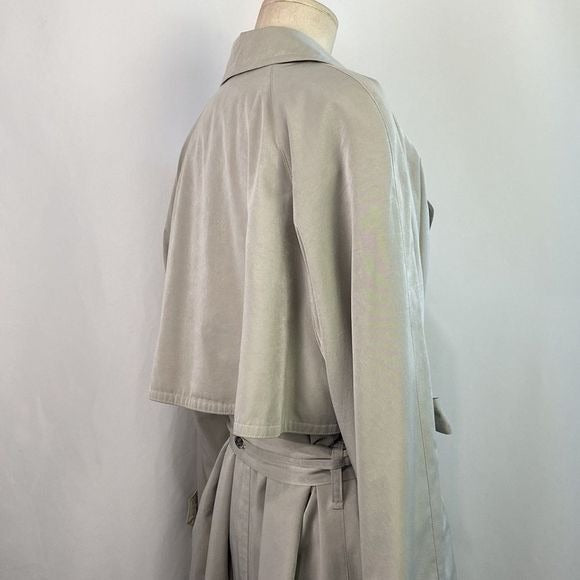 Burberry Tan Wool Lined Trench Jacket