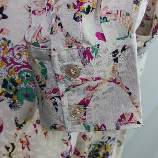 NWT Isabel Marant Ecru Floral Print Dress