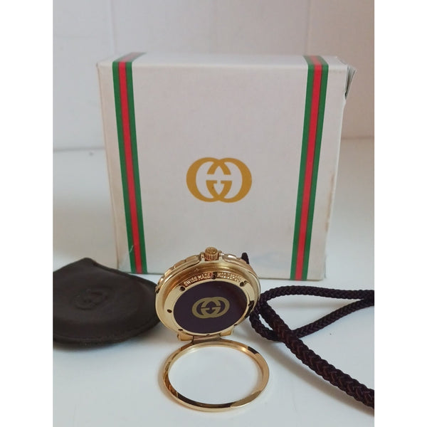 GUCCI New in Box TRAVEL POCKET ALARM WATCH