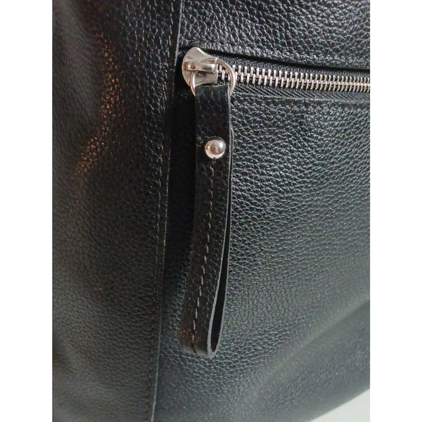 LONGCHAMP BLK LEATHER BACKPACK LA