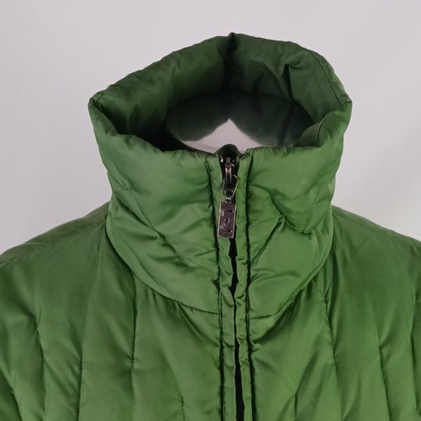 Liu Jo Green Short Puffer Jacket With Belt.