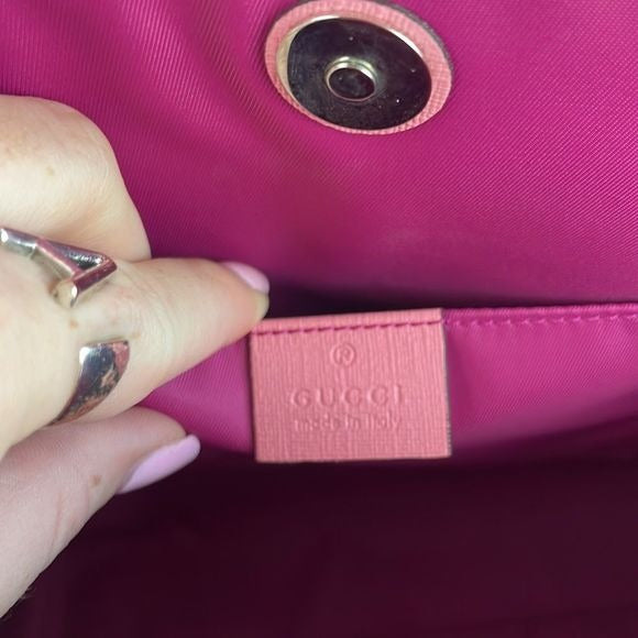 New Gucci Bag with Logo and 3D Strawberry