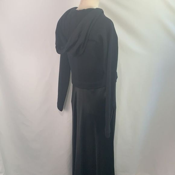 Alysi NWT Black Maxi Dress with Hood