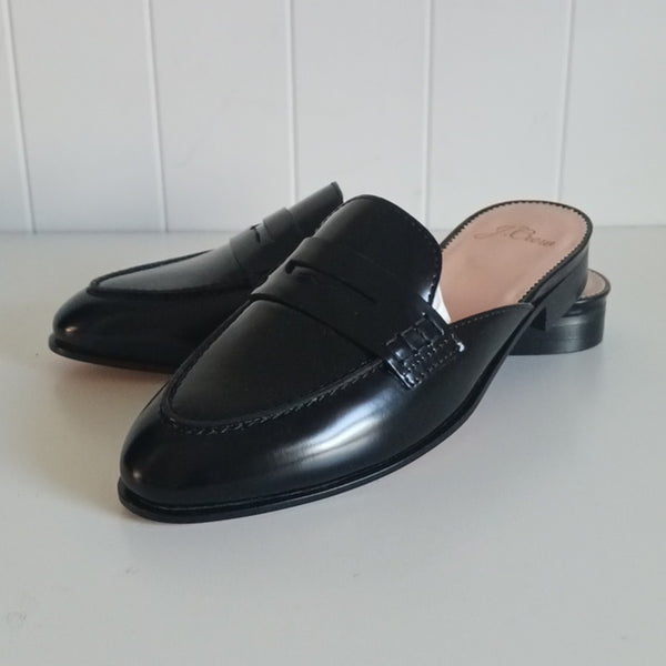 J. Crew Blk Loafers Clogs NIB.