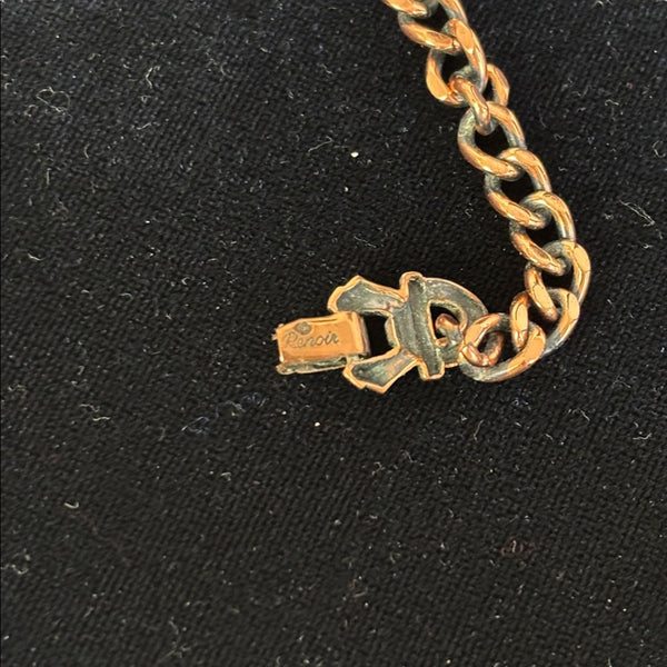 Vintage Renoir Copper Pendant Necklace