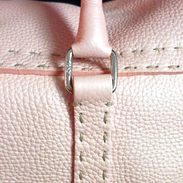 Fendi Pink Selleria Linda Satchel Bag.