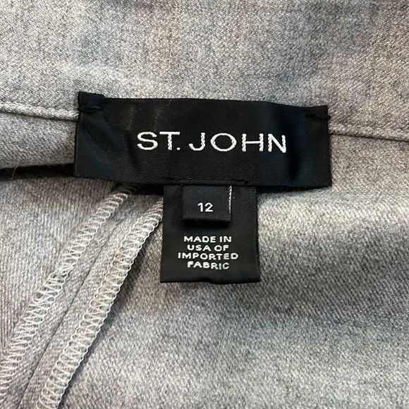 St John Grey Trousers with Belt