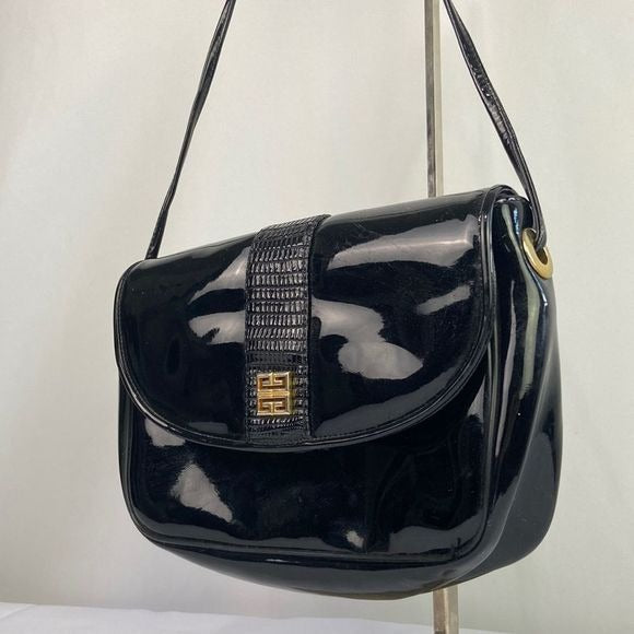 Givenchy Vintage Black Patent Bag