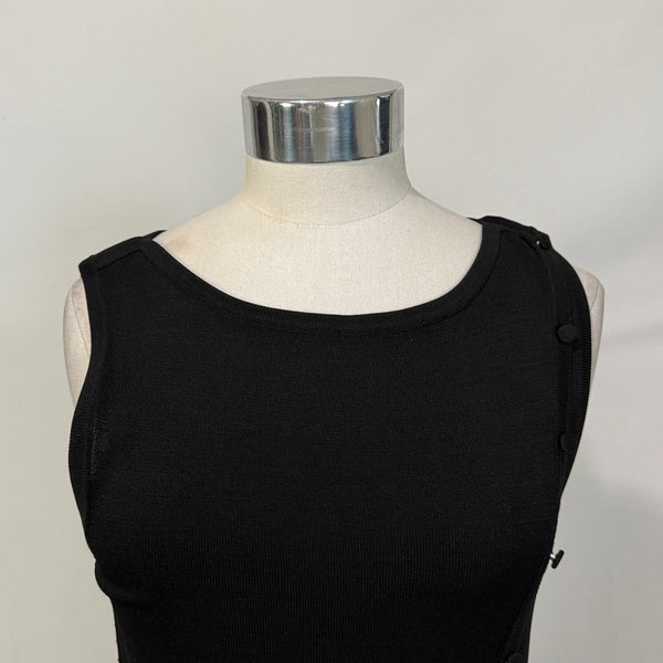 Solid and Striped Black Mila Dress NEW