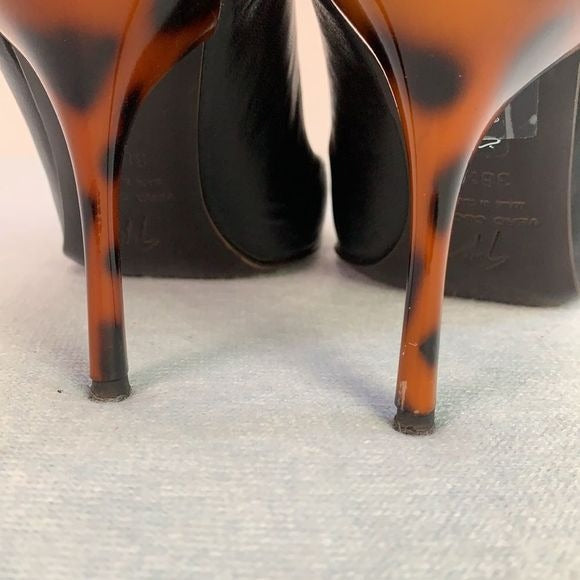 Giuseppe Zanotti Design black pumps with tortoise heels