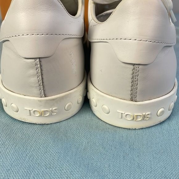 Tods White With Chain Detail Sneakers