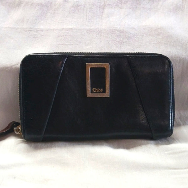 Chloé Black Leather Wallet
