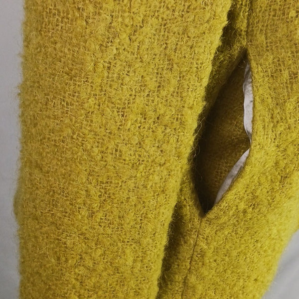 J. Crew Chartreuse Mohair Short  Double-Breasted Jacket