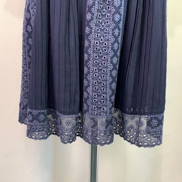Alice + Olivia blue lace off shoulder mini dress
