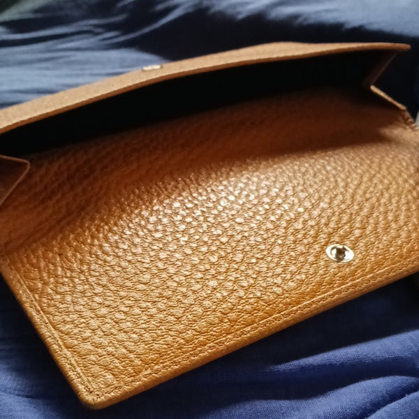 Gucci Mustard GG Vtg Leather Wallet.