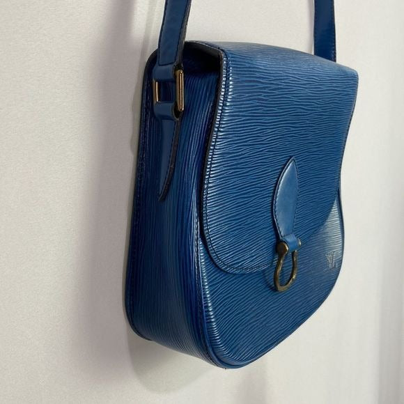 Louis Vuitton Blue Epi St Cloud Bag