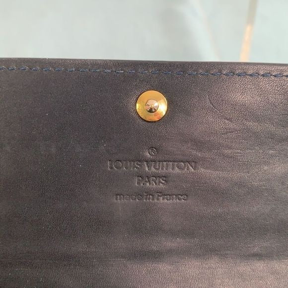 Louis Vuitton black vernis monogram wallet