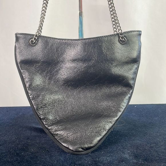 Giuseppe Zanotti Black Mini Beaded Chain Strap Bag