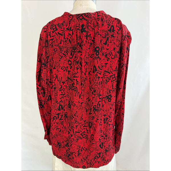 ZADIG AND VOLTAIRE RED PRINT TUNIC