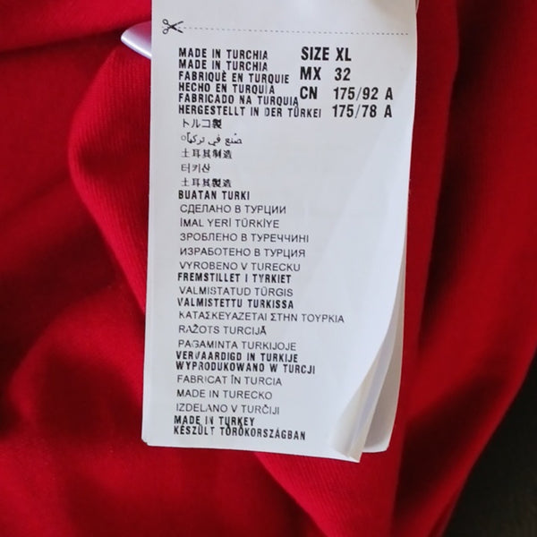 Miu Miu Red Ruffle Bottom Drop Waist Long Sleeve Dress