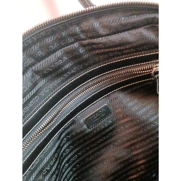 PRADA NEW NYLON Leather /Lock Bag