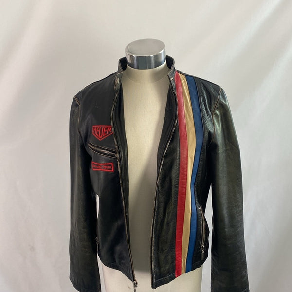 Tag Hauer Black Leather Steve McQueen Jacket