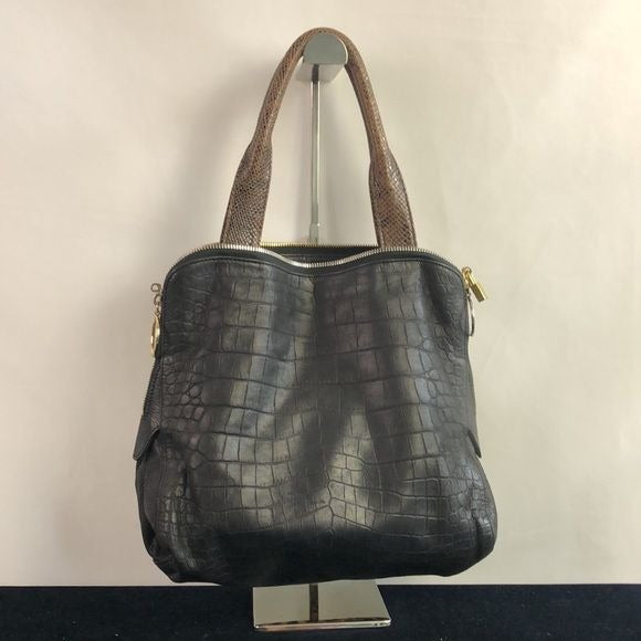 Paule Ka Animal Pony with Black Leather Bag