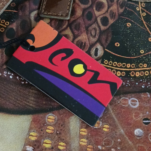 Icon Klimt W Bronze Patent Leather Tote Bag.