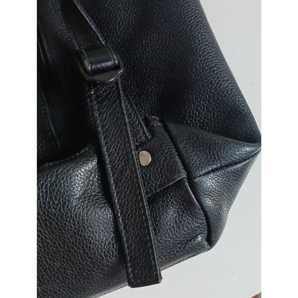 LONGCHAMP BLK LEATHER BACKPACK LA