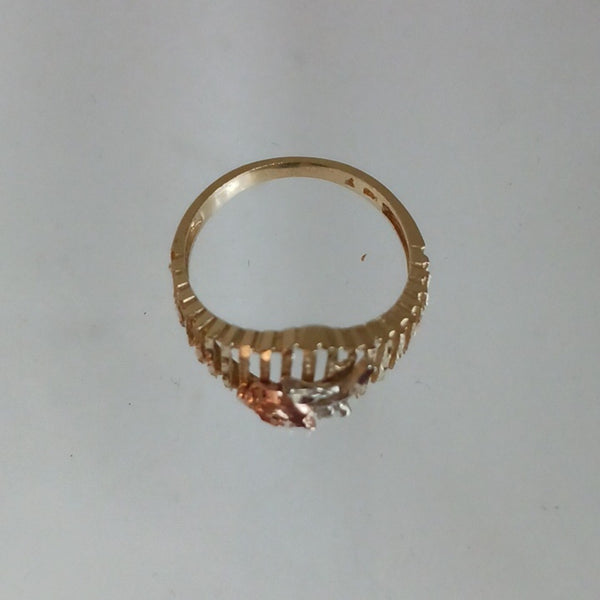 Tri Gold 14 Kt Ring.