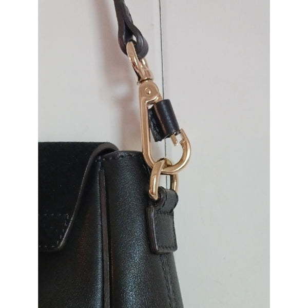 CHLOE MINI FAYE BLK SUEDE LEATHER BACK PACK.