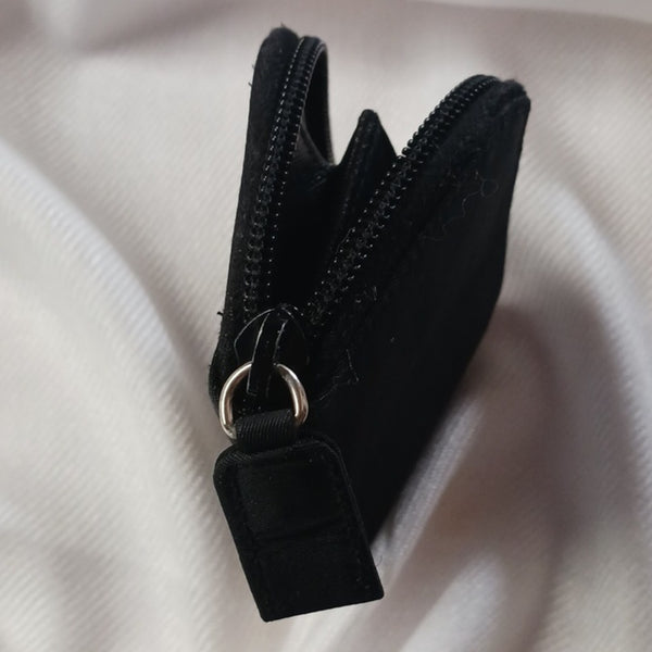 Prada Black Zip Coin Case