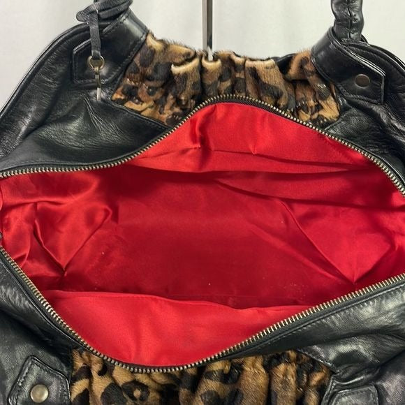 Christan Louboutin Large Animal Pony Satchel Bag