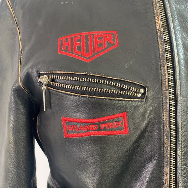 Tag Hauer Black Leather Steve McQueen Jacket